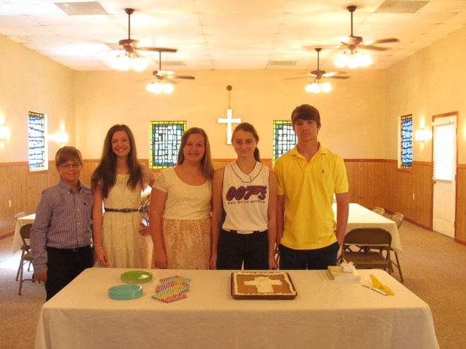 Pine Ridge UMC Confirmation Class of 2014