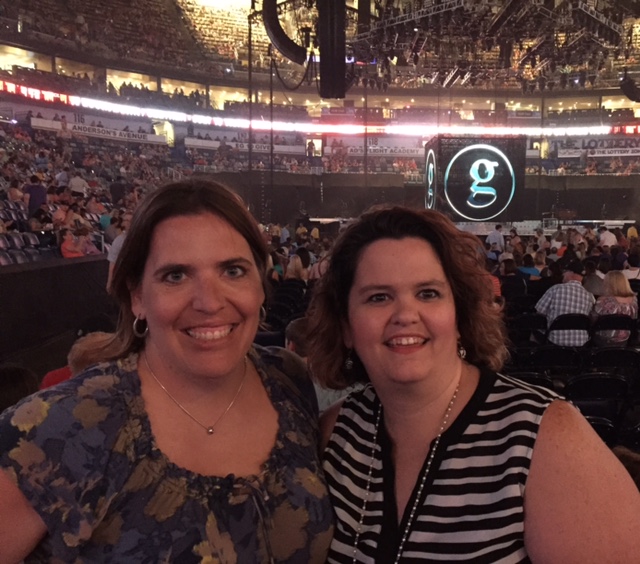 Jana with friend Lisa before the Garth Brooks Concert  July 11, 2015